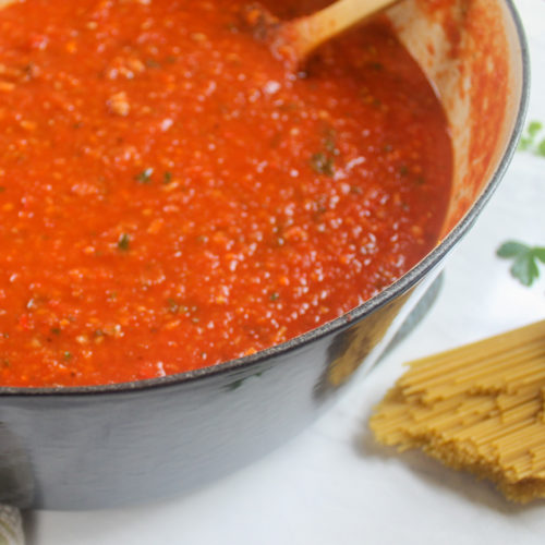 Italian Sausage Bolognese Pasta Sauce