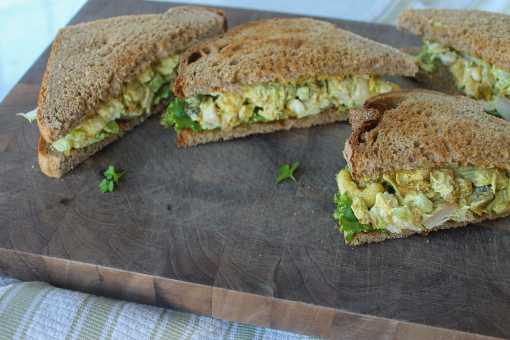 Curry Chicken Salad Sandwiches.