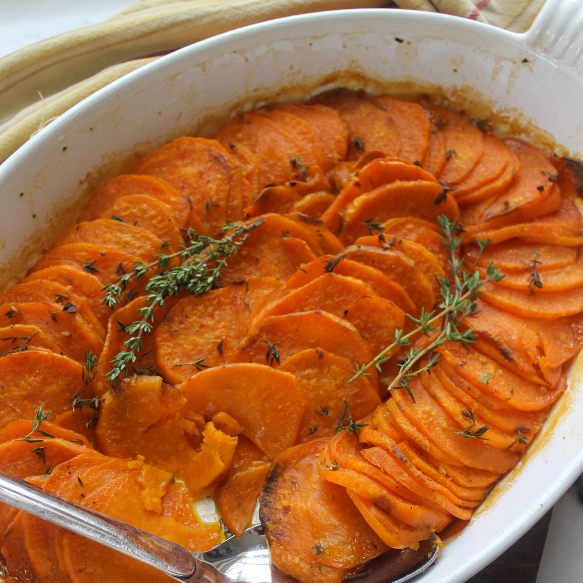 Roasted Sweet Potatoes With Fresh Sage