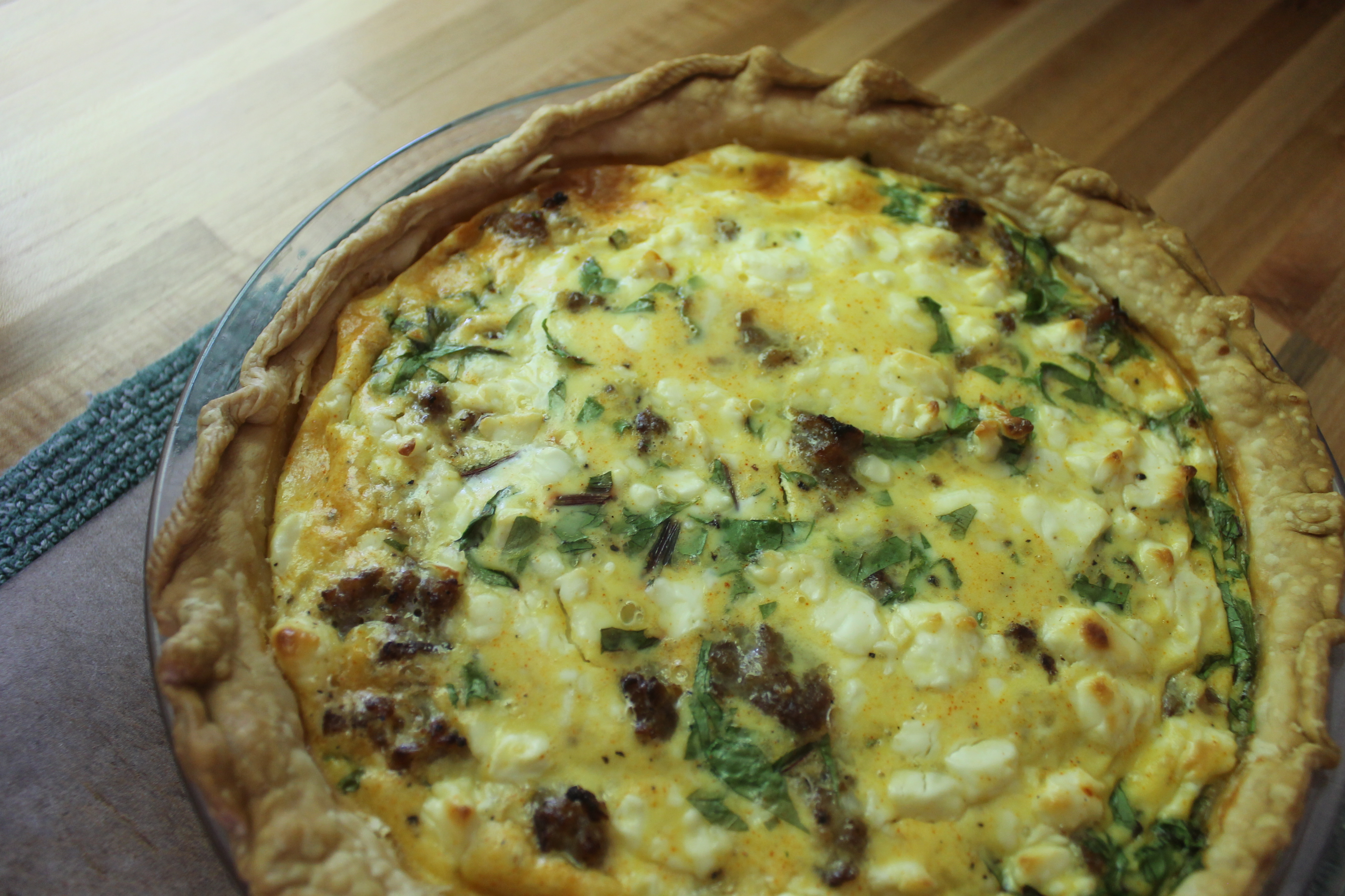 Sausage and Spinach Quiche - Sungrown Kitchen