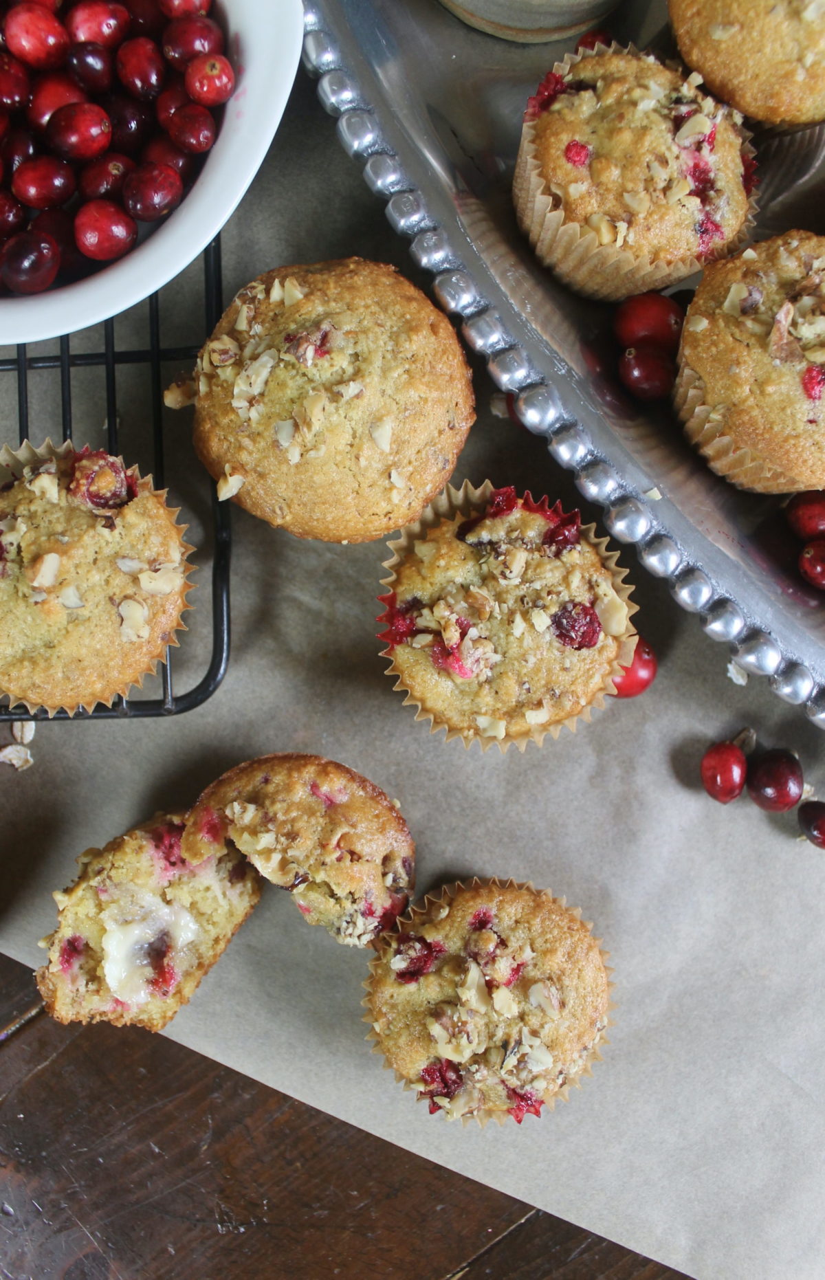 Thanksgiving cranberry muffins