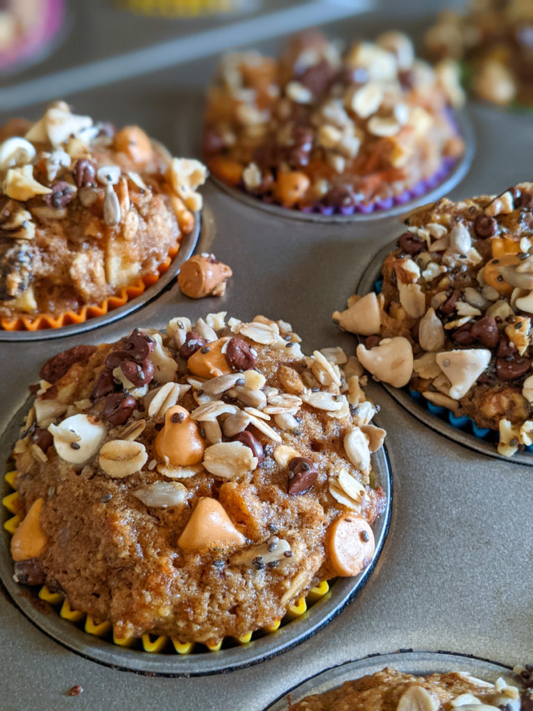 Morning Glory Protein Banana Muffins