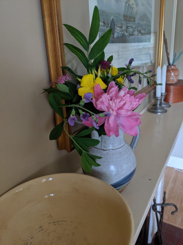 Garden Flowers A bouquet of fresh cut flowers from the garden.