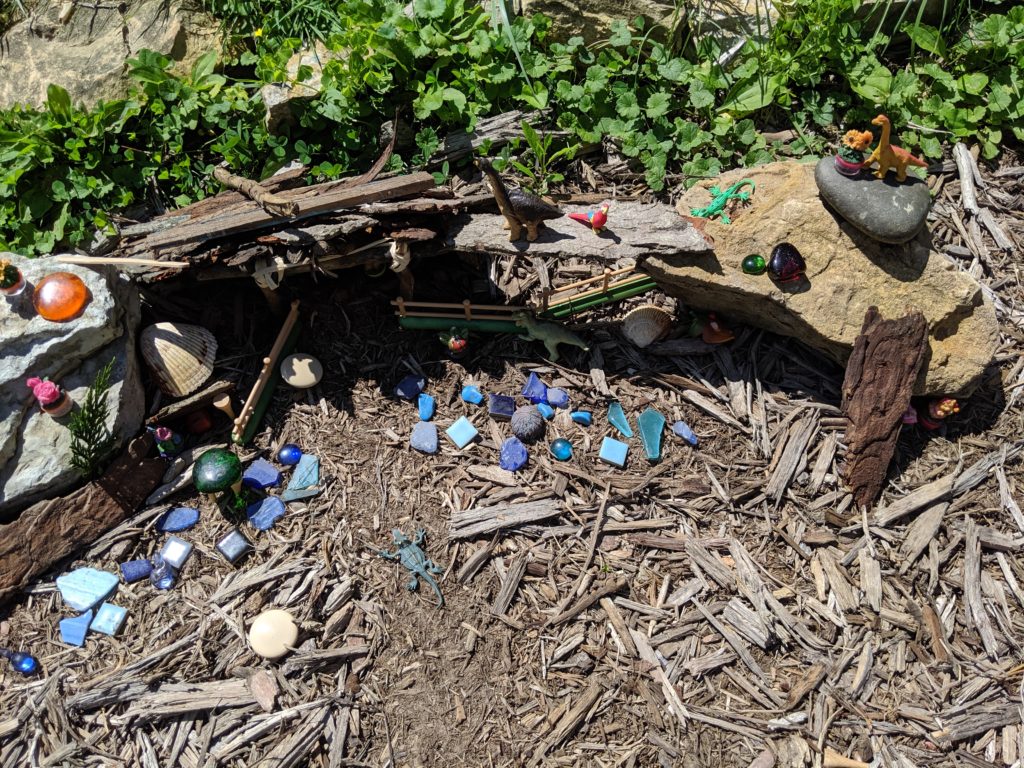 The kid's fairy garden.