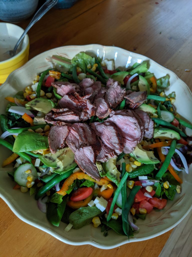 Garden Salad with Grilled Steak Garden Salad with Grilled Steak