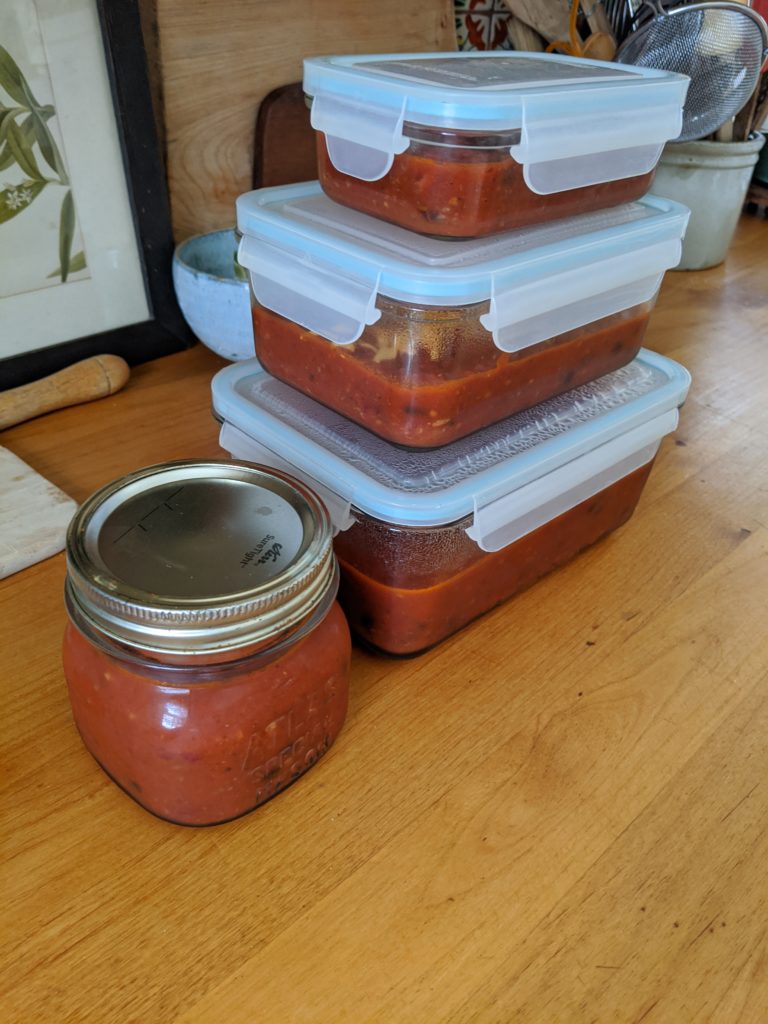 Meal Prep Chili for the Freezer in Glass Storage Containers Meal Prep Chili for the Freezer in Glass Storage Containers