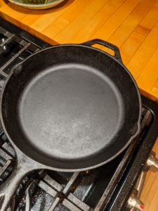 Cleaning a Cast Iron Skillet - Step 4 clean
