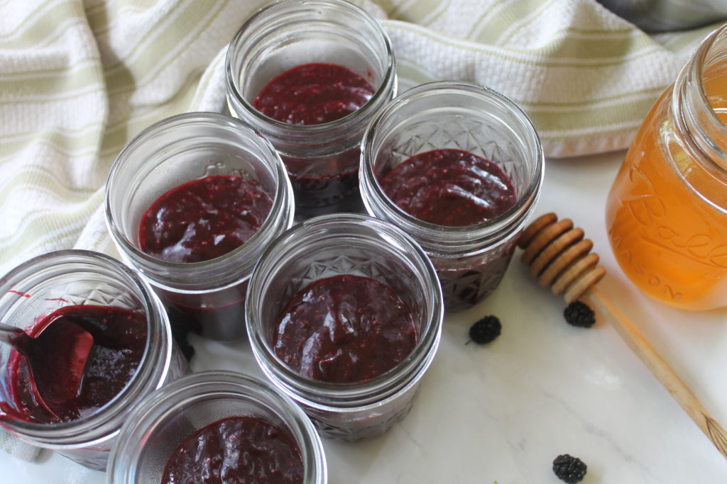 Mulberry Freezer Jam with Honey Mulberry Freezer Jam with Honey