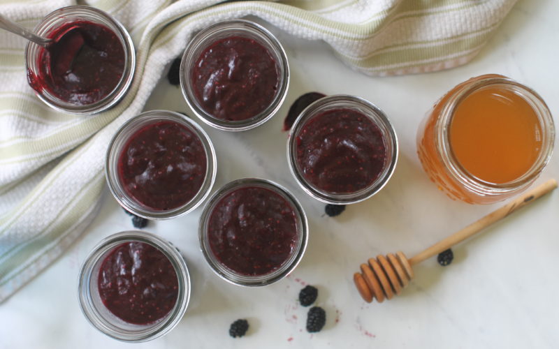 Mulberry Freezer Jam with Honey Mulberry Freezer Jam with Honey