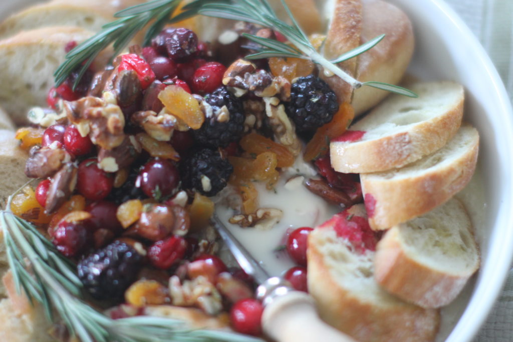 Cranberry Honey Baked Brie
