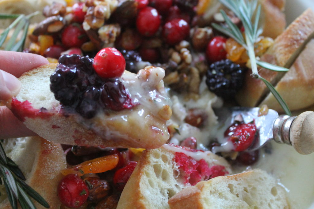 Cranberry Honey Baked Brie