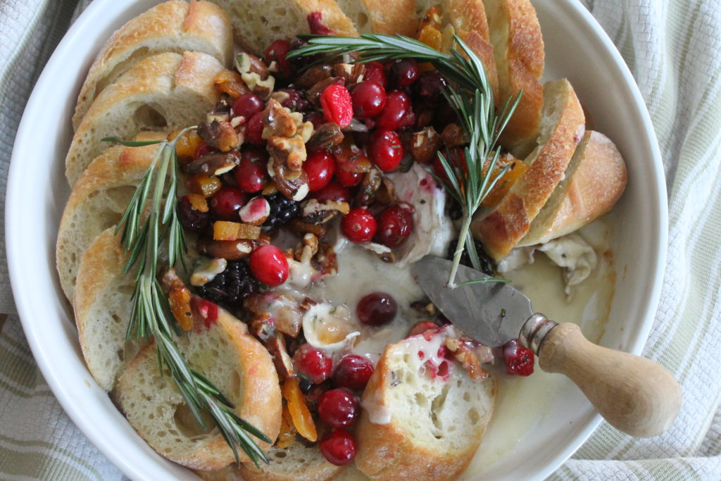 Cranberry Honey Baked Brie