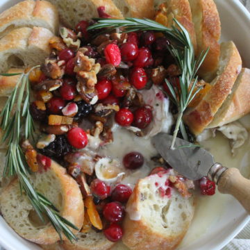 Cranberry Honey Baked Brie
