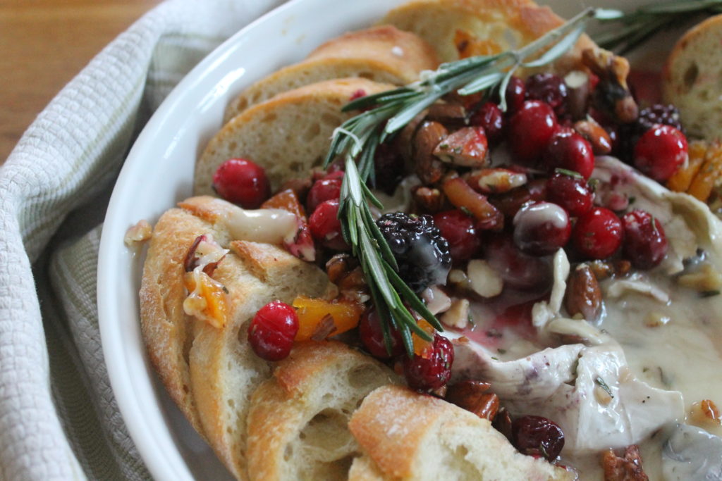 Cranberry Honey Baked Brie