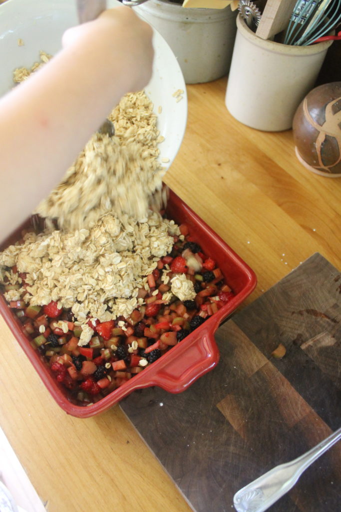 Berry Rhubarb Crisp
