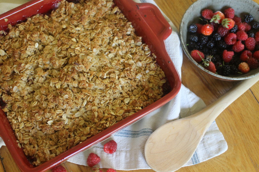 Berry Rhubarb Crisp