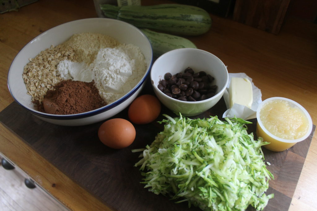 Double Chocolate Zucchini Muffins Ingredients