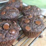 Double Chocolate Zucchini Muffins