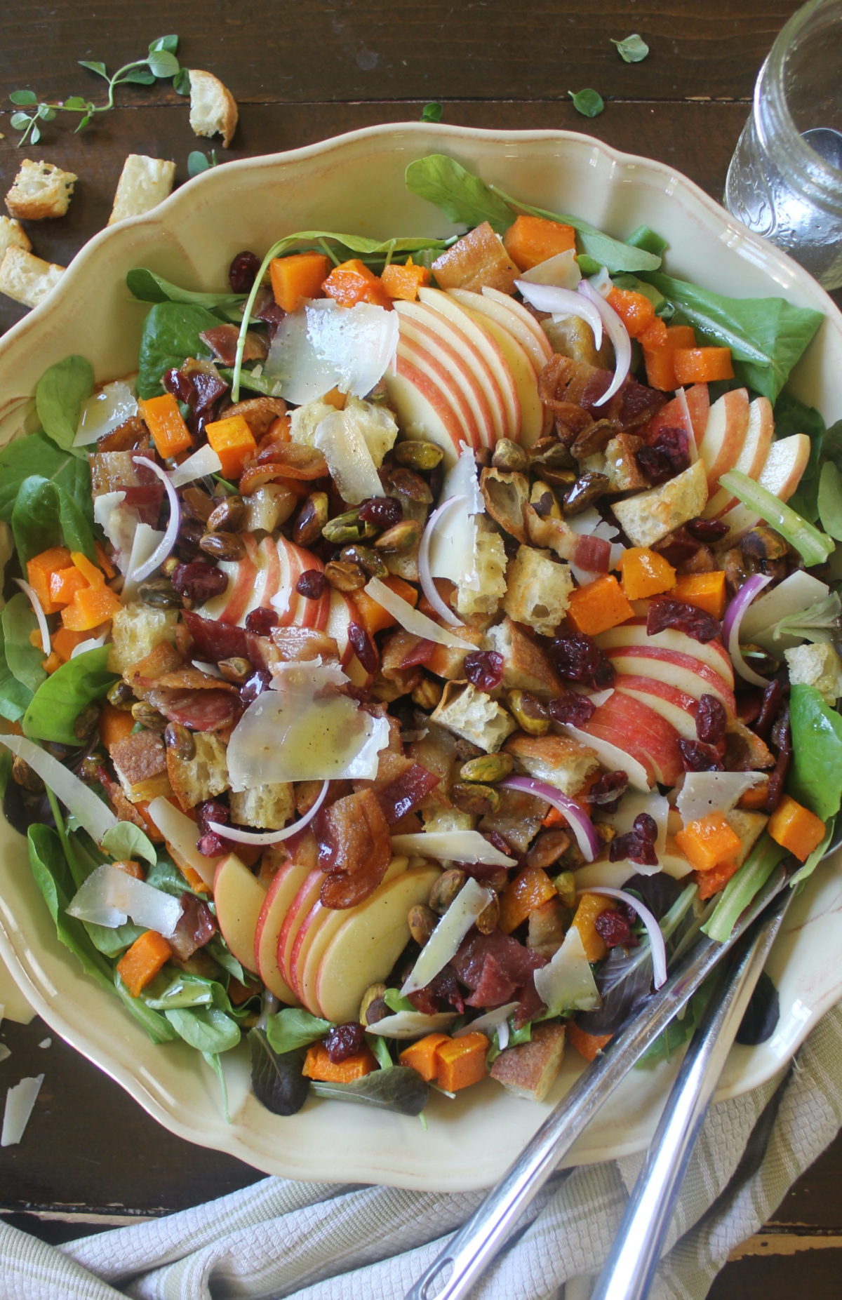 Maple Butternut Squash Fall Harvest Salad