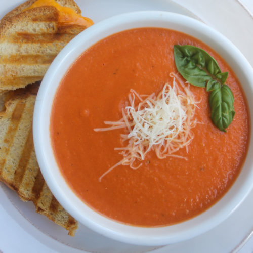 Creamy Tomato White Bean Soup