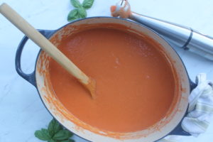 Tomato Soup Pot Blended
