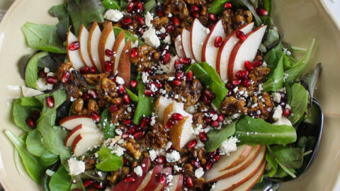 princess polly baby blue dress Pear, Blue Cheese, and Candied Pecan Salad