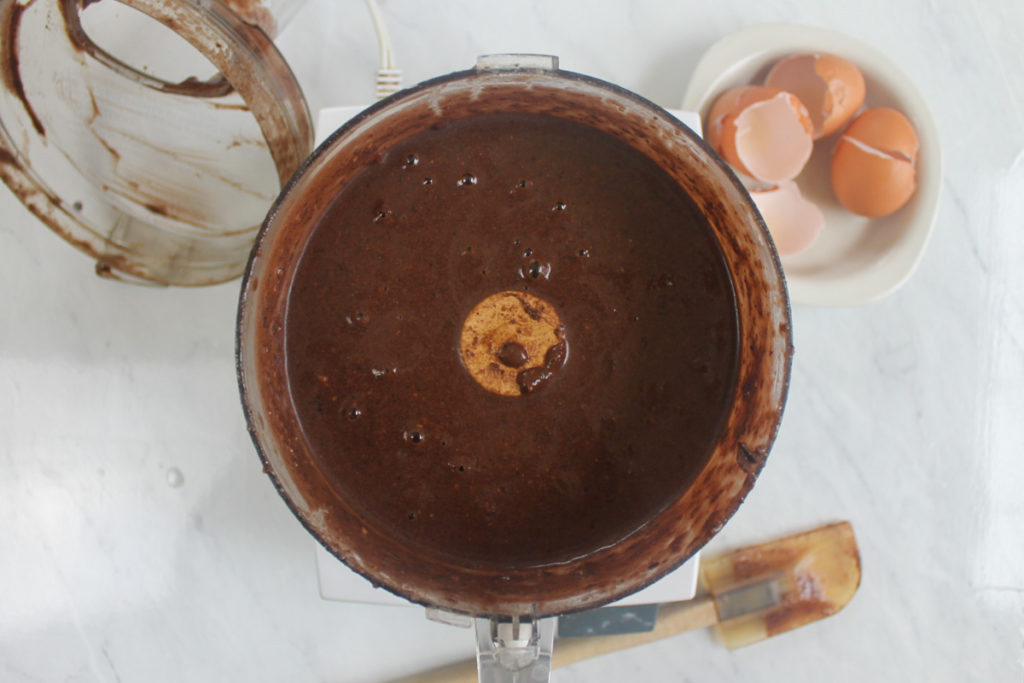 Protein Brownies food processor batter