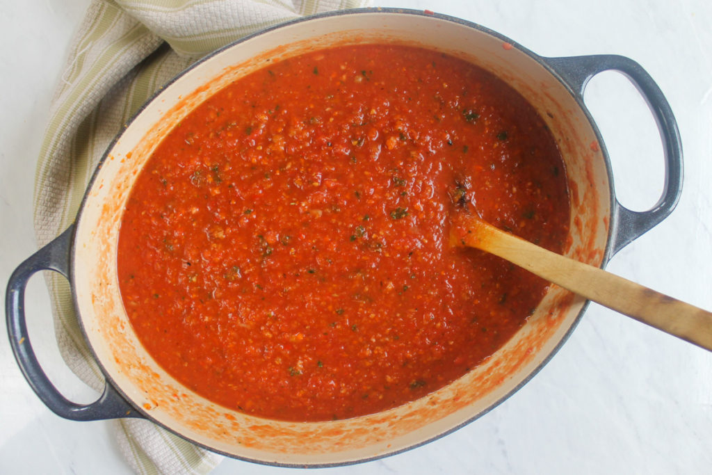 Italian Sausage Bolognese Sauce Cooking