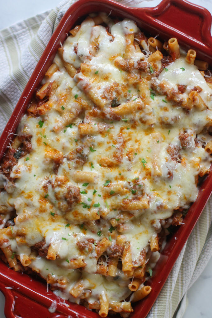Ragu Sauce Pasta Bake