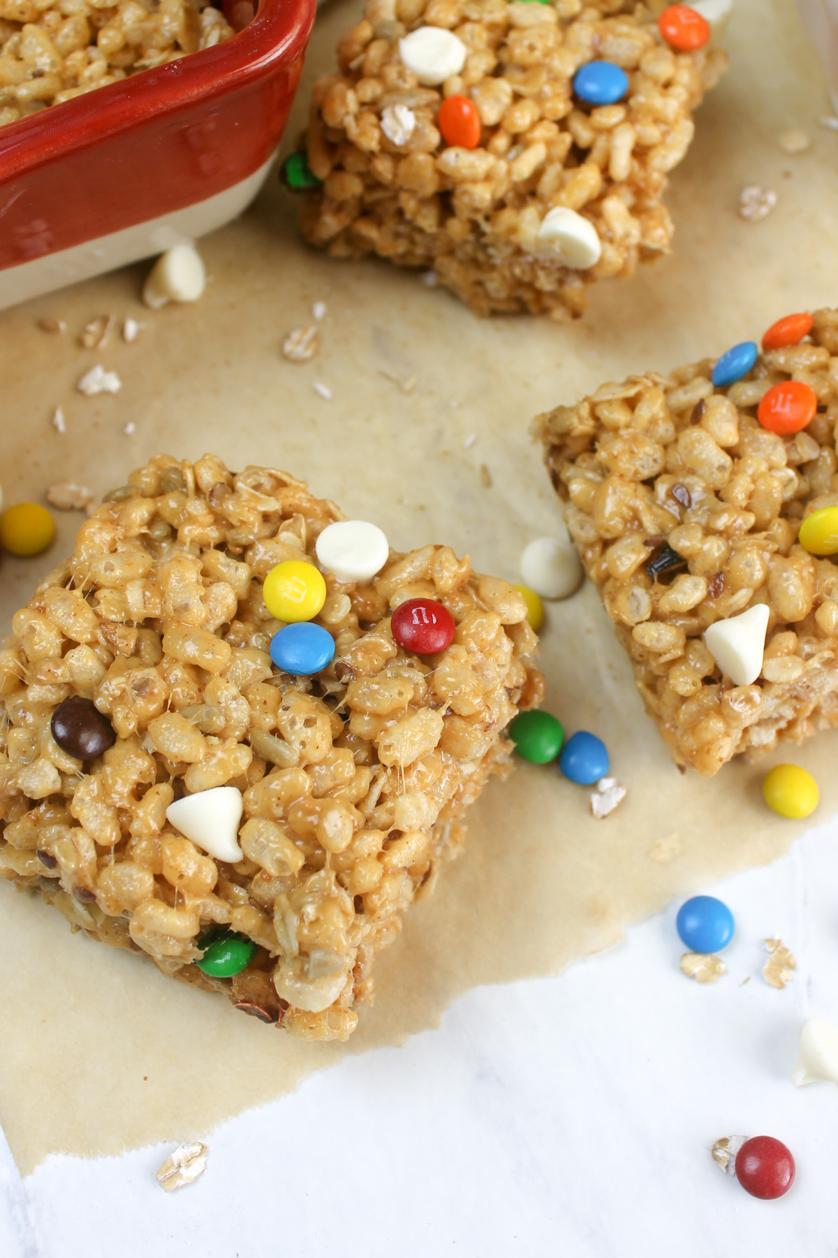 Crispy M&M Krispie Treats