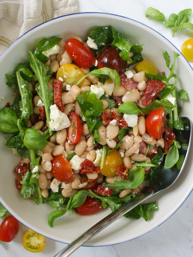 White Bean Salad with Tomato and Feta