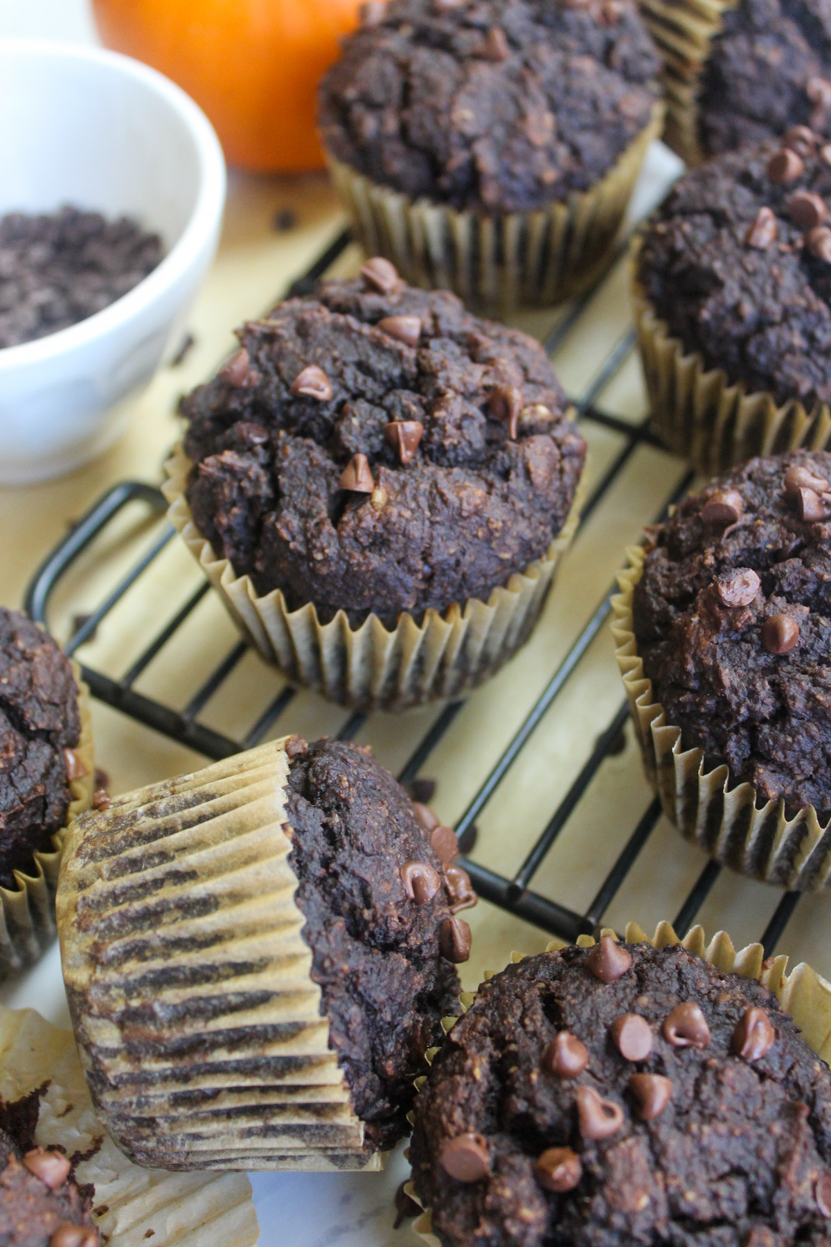 High protein pumpkin muffins.