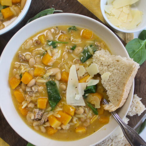 Orzo butternut squash soup.