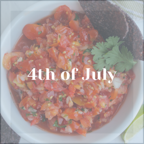 4th of July Recipes Page.