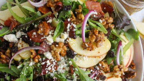 Blue Cheese Apple Walnut Salad