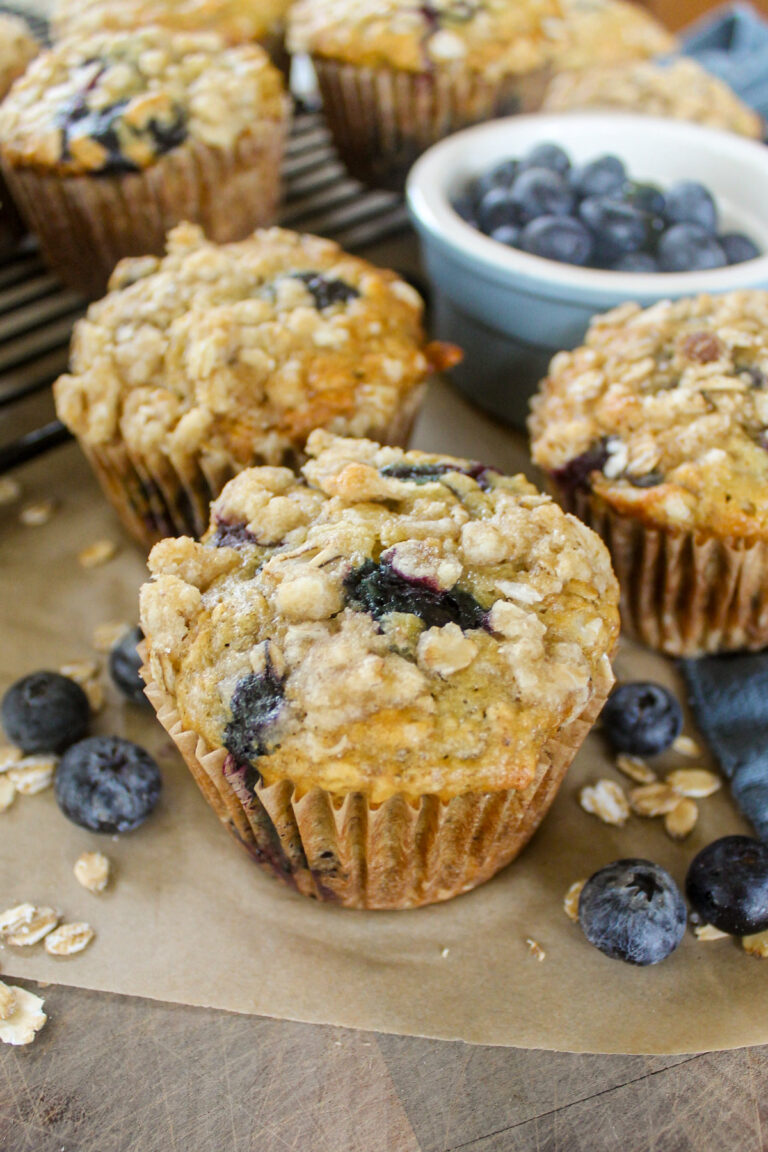 Blueberry Banana Oatmeal Muffins - Sungrown Kitchen