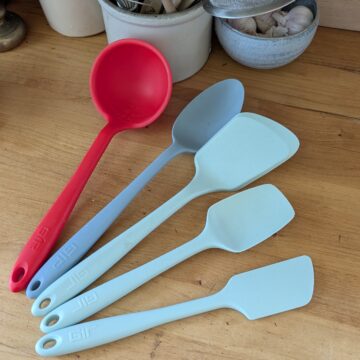 Silicone kitchen utensils.