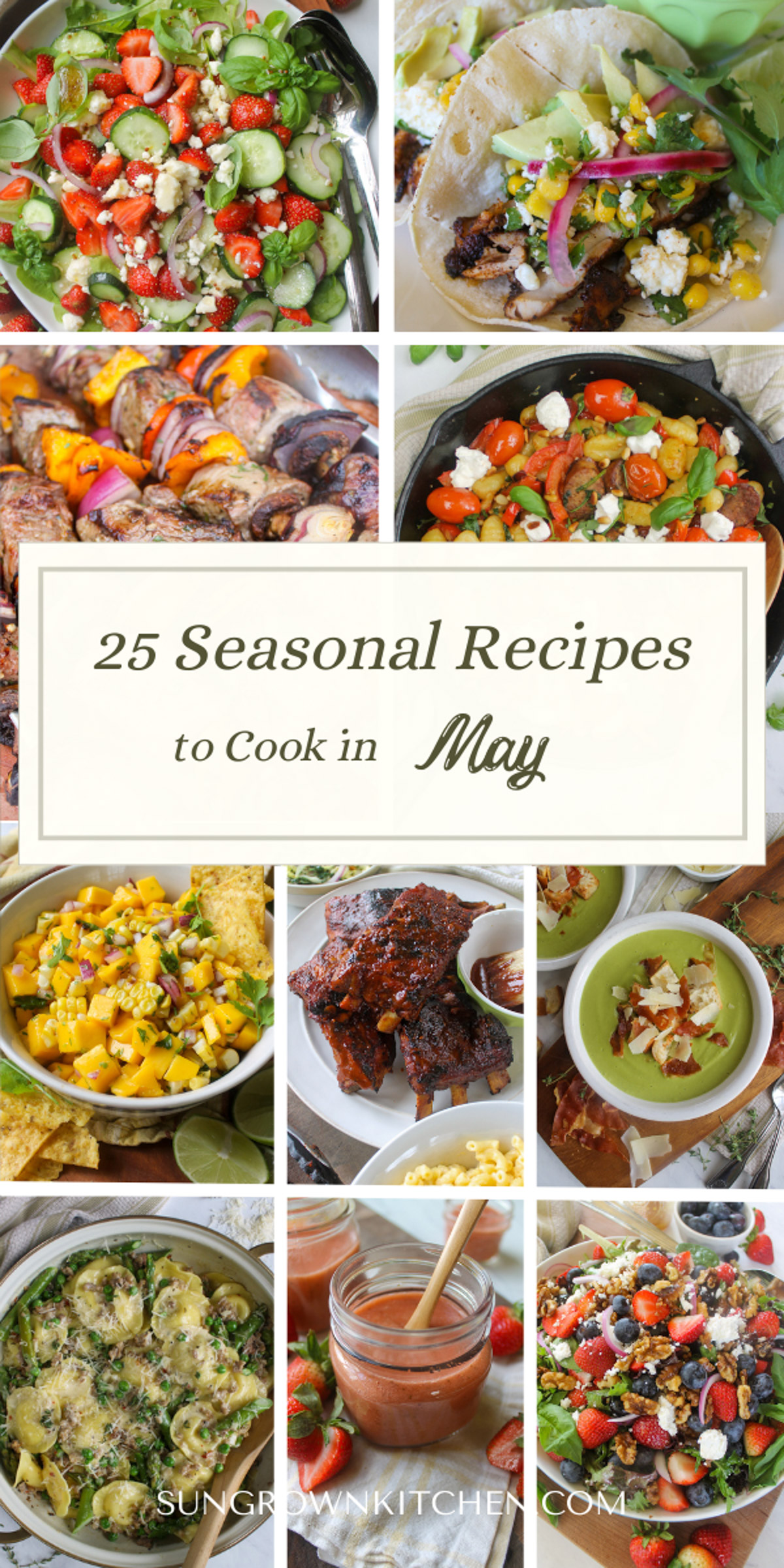 Recipes to make in May.