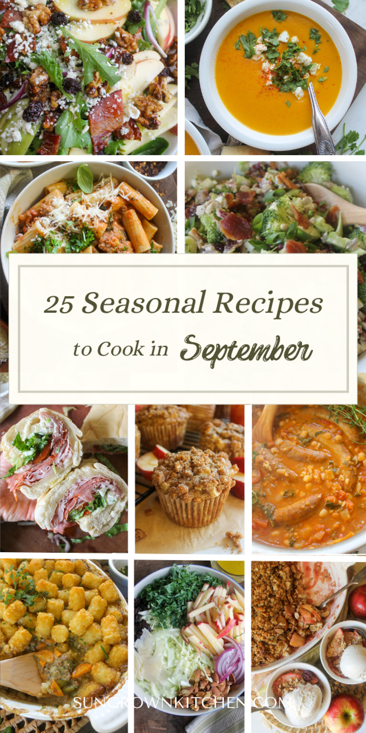25 Recipes to Cook in September.